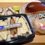 志津屋 - 男のロースカツサンド、クリームパン、ﾐｯｸｽｻﾝﾄﾞ、ペッパーカルネ