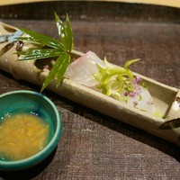 いはら田 - 2016.12月（向付：明石鯛、淡路、紋甲イカ）
