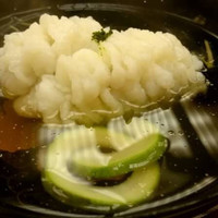 銀座 小十 - ごく肉厚。7月にしてこの旨味はすごい。
