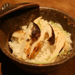 Aguri Go Go Roku Roku - 岩手県産松茸のまつたけごはんです。