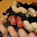 居酒屋 さち呼 - うに、いくら、ひらめ、太刀魚、まぐろ、えんがわ、かんぱち、しまあじ