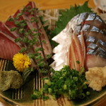 居酒屋 さち呼 - 天ぶりと首折れさばの刺身