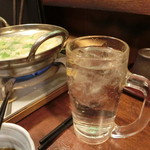 能登美 - お水は大ジョッキでの提供です