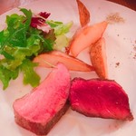 オステリア イマムラ - 鹿とイノシシの炭火焼