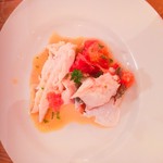 オステリア イマムラ - misamさん取り分けてくれました！