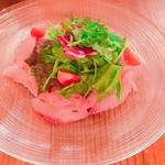 オステリア イマムラ - イサキのカルパッチョ