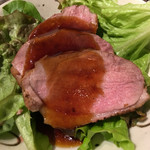 炭家 - カモ肉。とってもジューシーです。