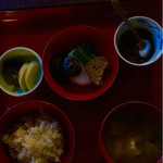 鉢の木 - お食事の膳