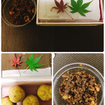 鉢の木 - お土産で頂いた、お麩の佃煮と栗団子♡
