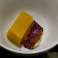 銀座 すが家 - 安納芋の羊羹、サツマイモの甘露煮