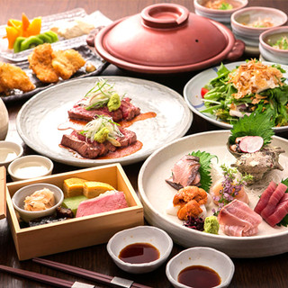 ◇◆季節の味覚を堪能。お得な飲み放題付コースは4種◆◇