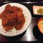 Nomikuiretoro Sakaba Komanechi - ソースチキンカツ丼