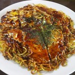 Okonomiyaki Izakaya Sora - 府中焼き 肉玉そば(ダブル)　税込700円(2016.12.16)