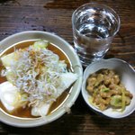 武蔵屋 - ２杯目(鱈豆腐と納豆)