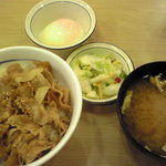 松屋 - 2010/12/06 豚めしお新香セット並410円795kcal