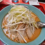 くるまやラーメン - 味噌納豆ラーメン+ネギ+チャーシュー