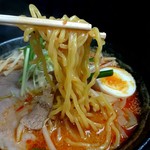 麺好き うるふ - くれない味噌(辛め)【麺】