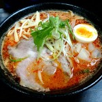 麺好き うるふ - くれない味噌(辛め)＋味玉【Dec.2016】