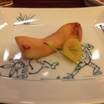 山玄茶 - 焼物・「まな鰹幽庵焼き・柚子皮の甘炊きを添えて」