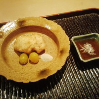 神楽坂 石かわ - 蓮根の大葉、真魚鰹のはさみ揚げ 愛知銀杏