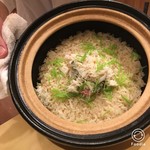 銀座 しのはら - 蟹の土鍋ご飯