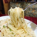 アーモンド - 明太子クリームソース（大盛）1,000円（コーヒー付き）