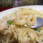 アーモンド - 明太子クリームソース（大盛）1,000円（コーヒー付き）