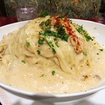 アーモンド - 明太子クリームソース（大盛）1,000円（コーヒー付き）