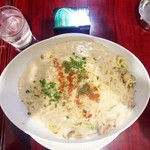 アーモンド - 明太子クリームソース（大盛）1,000円（コーヒー付き）