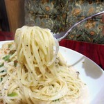 アーモンド - 明太子クリームソース（大盛）1,000円（コーヒー付き）