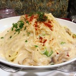 アーモンド - 明太子クリームソース（大盛）1,000円（コーヒー付き）