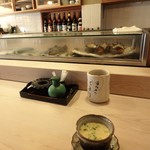 寿司屋のくま川 - セットの茶碗蒸し