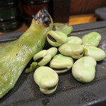 やきとり 正や - そらまめの炭火焼き