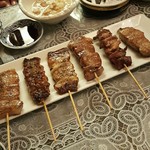 北新地たゆたゆ - お任せ５種豚串
