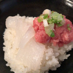 Homemade Ramen 麦苗 - 2016年12月魚飯。烏賊が美味かった。
