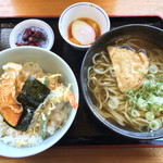 Taishouan - まる天定食 900円＋そば大盛200円
                        (税込)