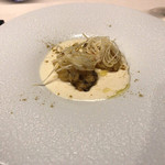 TACUBO - 牡蠣のフリット、根セロリのピューレ、クミンの香り