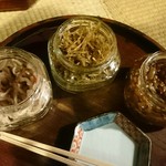 Juraku - 函館スルメイカの漬物、試食