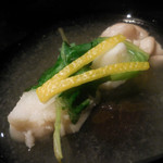 銀座 水野 - ぐじと白子のみぞれ椀；アップ