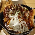 キッチン サクラ - 豚トロの鉄板デミカツセット（メインプレート）