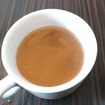 ヤマダデリ - スープ：モッツァレラのチーズハンバーグ