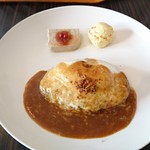 ヤマダデリ - モッツァレラのチーズハンバーグ（メインプレート）