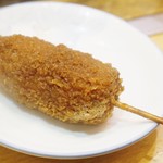 水谷 - 太いフランクフルトみたいな味噌串カツ☆