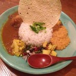重ね煮カレー2種（チキン、豆とゆり根）