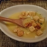 洋食カフェもみじ堂 - コーンポタージュ（パンラスクIN）：スープ・サラダ・ライス