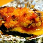 やましん鮨処 - アワビホイル焼き(2016年9月)