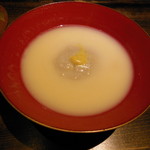 御料理 光安 - 蕎麦がきの白味噌仕立て