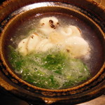 御料理 光安 - 鱈白子と九条ねぎのあんかけ鍋仕立て