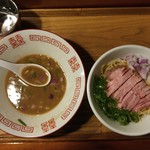 がふうあん - まぜ玉＆烏賊煮干スープ(2016/12)