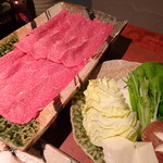 肉匠　一鉄 - 名産飛騨牛しゃぶしゃぶ(梅)(3,800円)